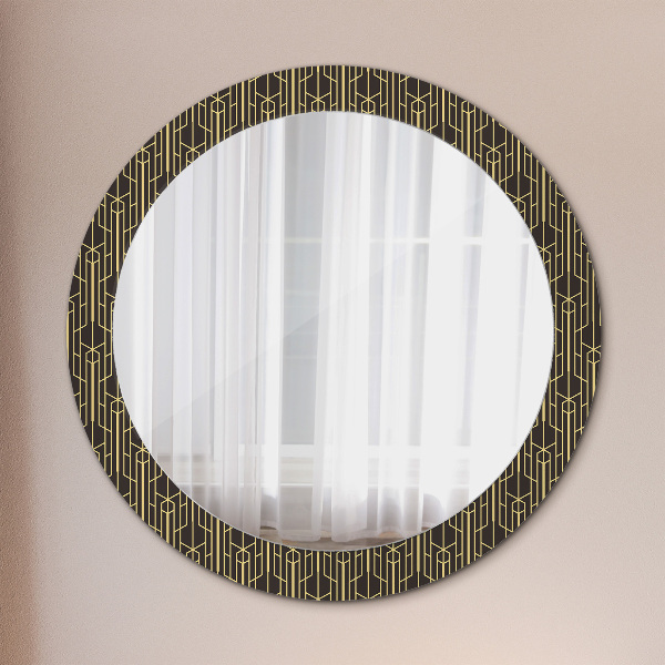 Round wall mirror decor Abstract