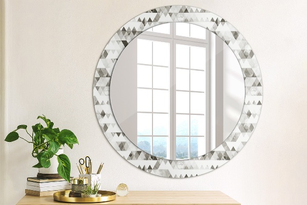 Circle decorative mirror Rainbow triangle