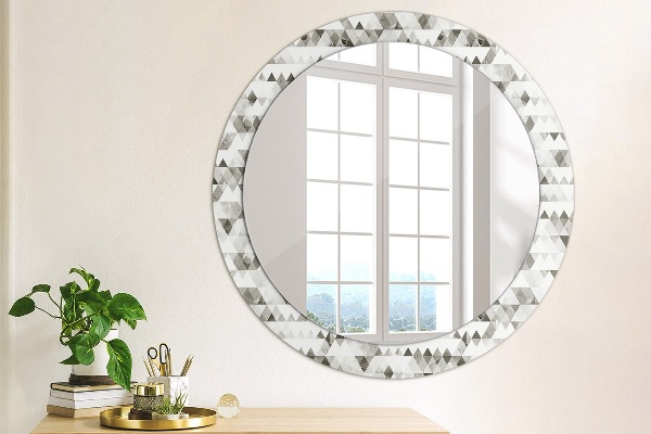 Circle decorative mirror Rainbow triangle