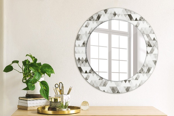 Circle decorative mirror Rainbow triangle