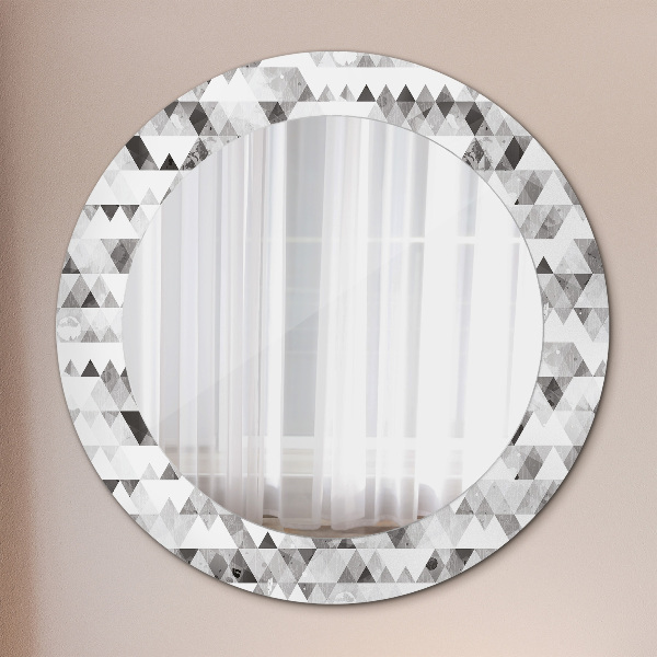 Circle decorative mirror Rainbow triangle