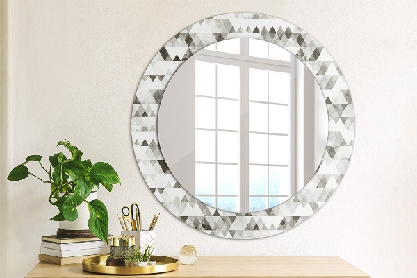 Circle decorative mirror Rainbow triangle