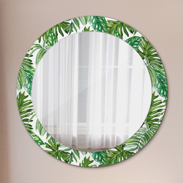Ornate framed mirror Jungle leaves