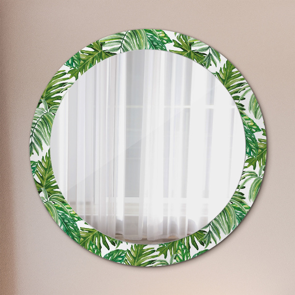 Ornate framed mirror Jungle leaves