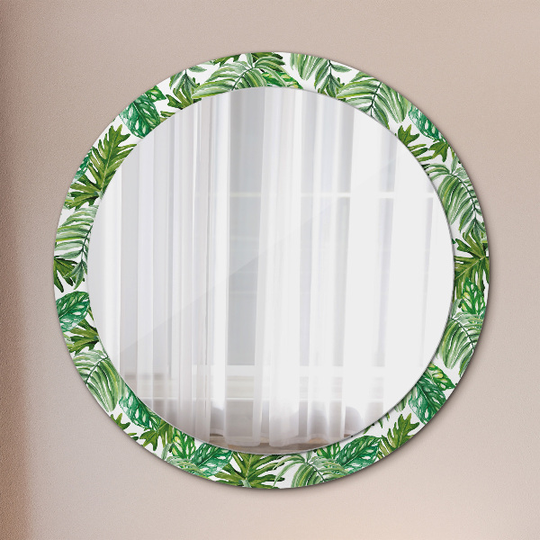 Ornate framed mirror Jungle leaves