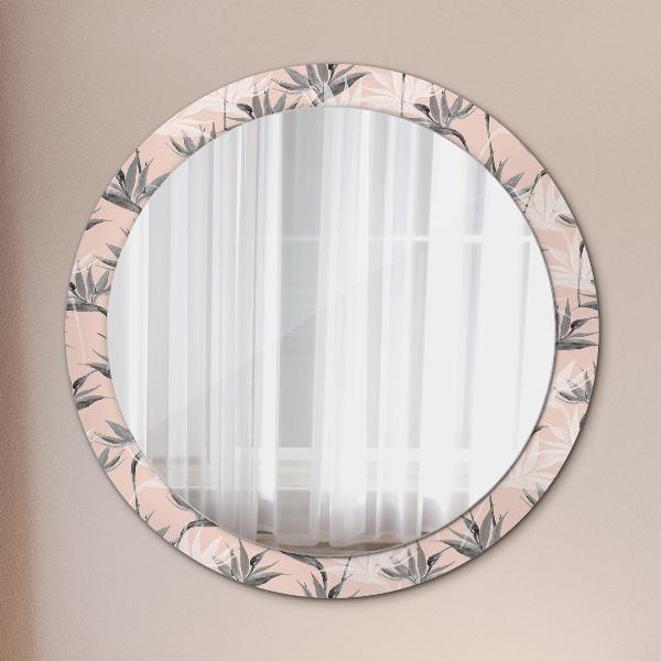 Ornate framed mirror Bird paradise