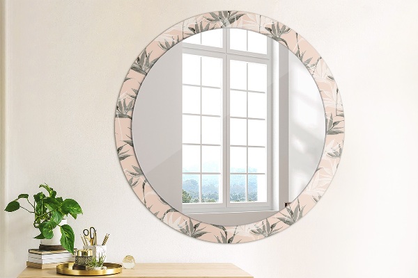Ornate framed mirror Bird paradise