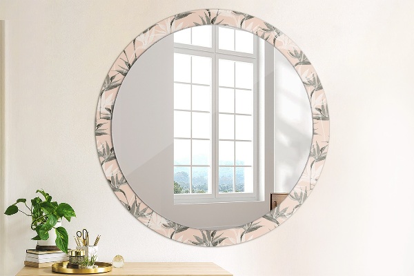 Ornate framed mirror Bird paradise