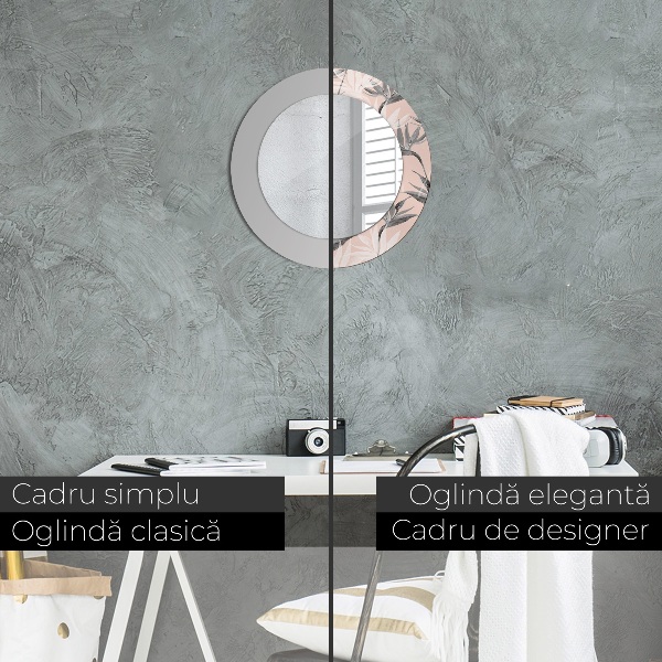 Ornate framed mirror Bird paradise