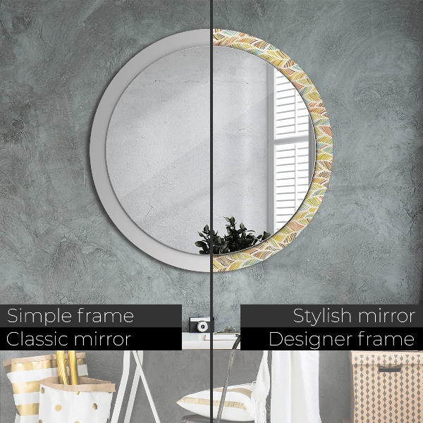 Ornate framed mirror Abstract