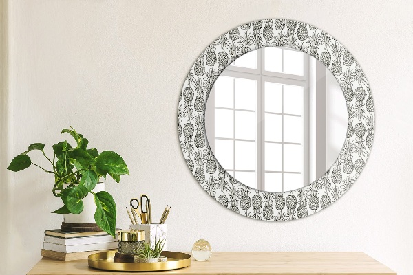 Round wall mirror decor Pineapple
