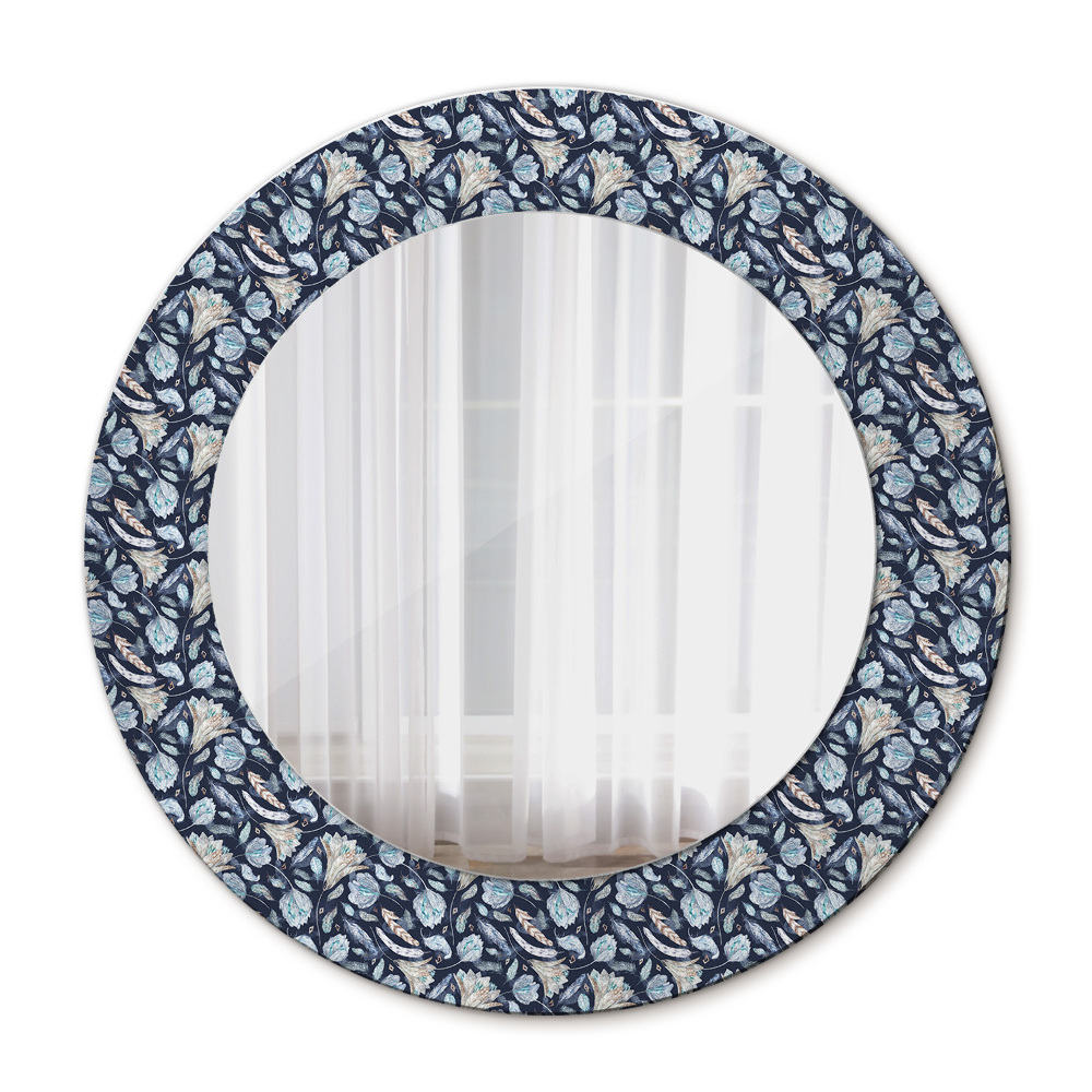 Round decorative mirror Boho pattern