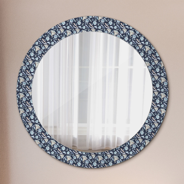 Round decorative mirror Boho pattern