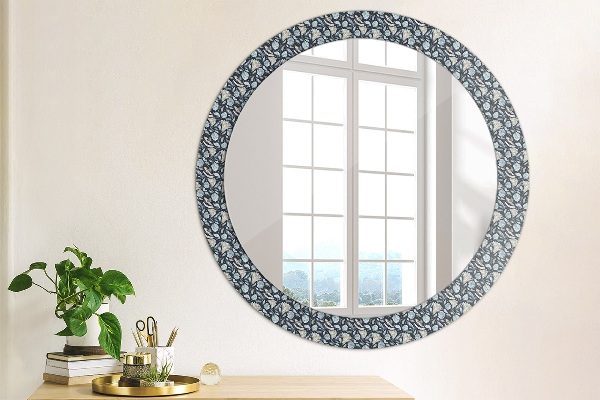 Round decorative mirror Boho pattern