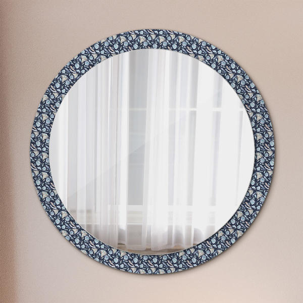 Round decorative mirror Boho pattern