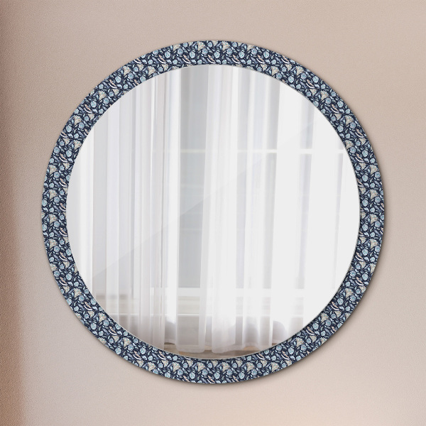 Round decorative mirror Boho pattern
