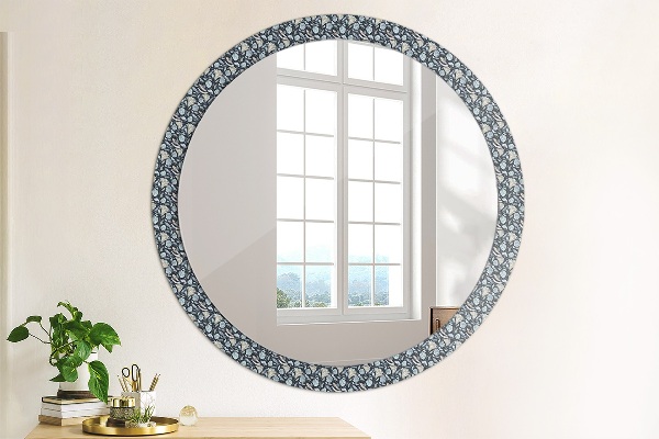 Round decorative mirror Boho pattern
