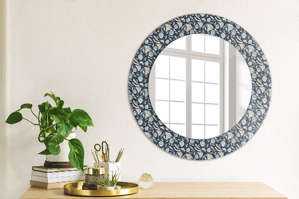 Round decorative mirror Boho pattern