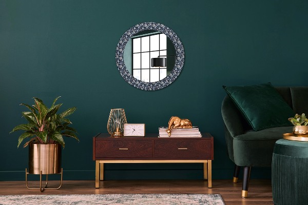 Round decorative mirror Boho pattern