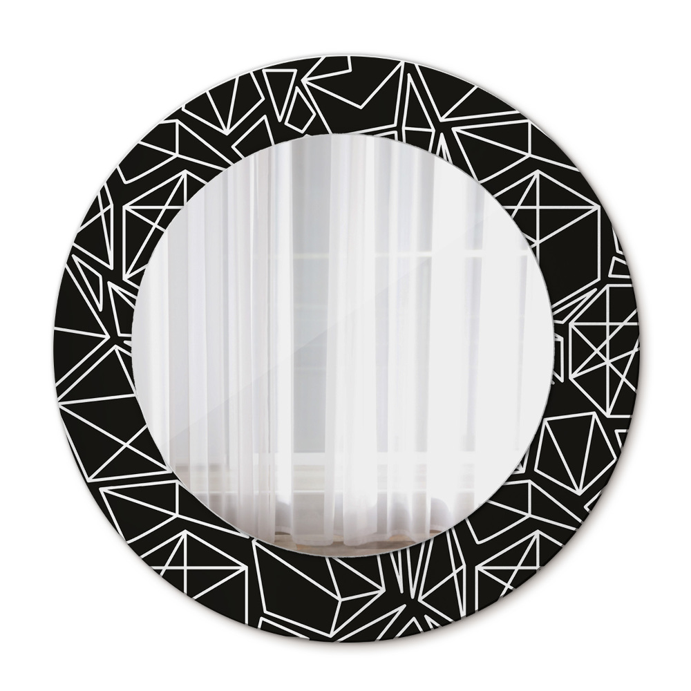 Round decorative mirror Geometric pattern