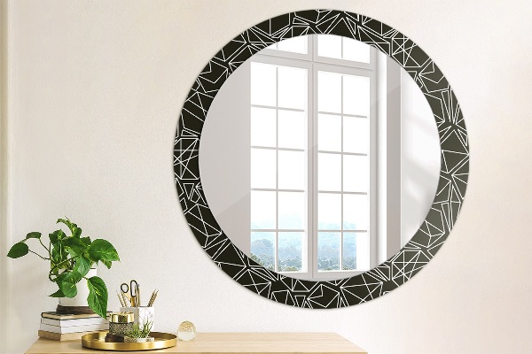 Round decorative mirror Geometric pattern