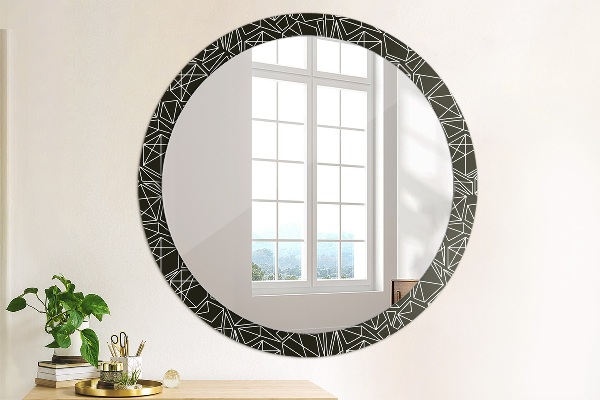 Round decorative mirror Geometric pattern