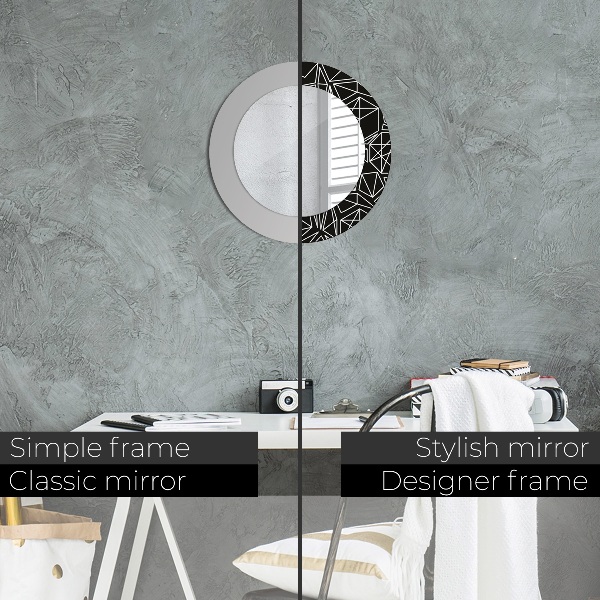 Round decorative mirror Geometric pattern
