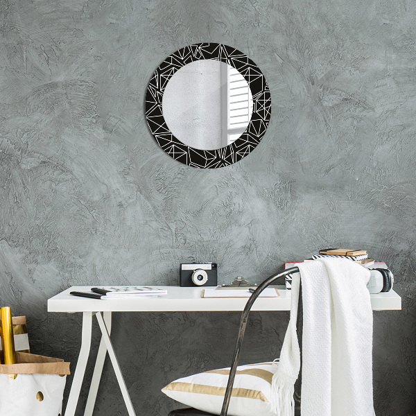 Round decorative mirror Geometric pattern