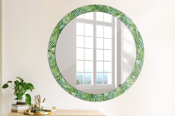 Circle decorative mirror Tropical palm