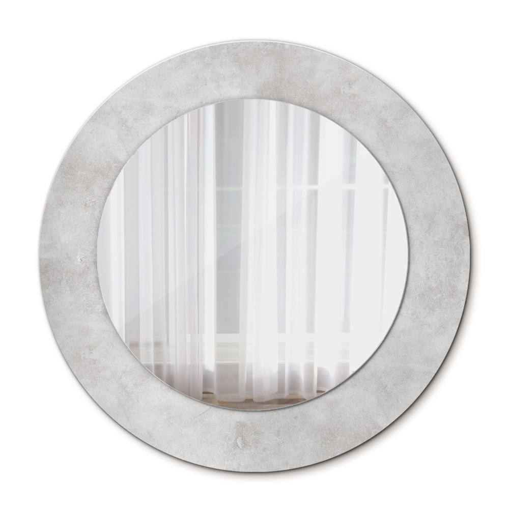 Round wall mirror design Concrete texture