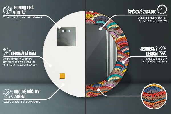 Ornate framed mirror Bohemical ornament