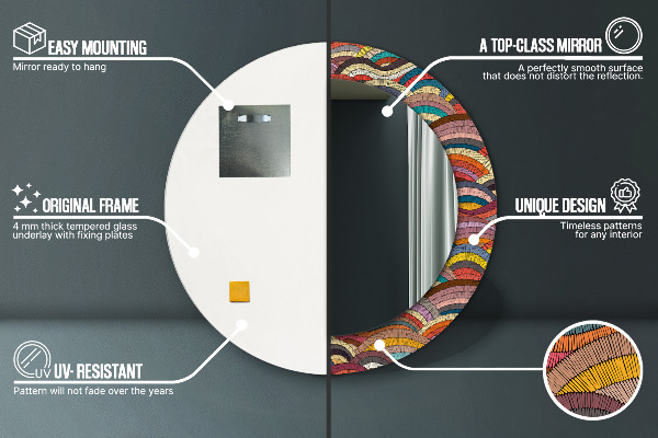 Ornate framed mirror Bohemical ornament