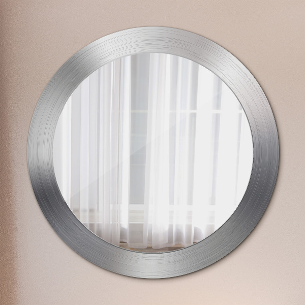 Round wall mirror design Shiny steel