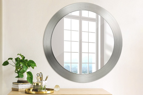 Round wall mirror design Shiny steel