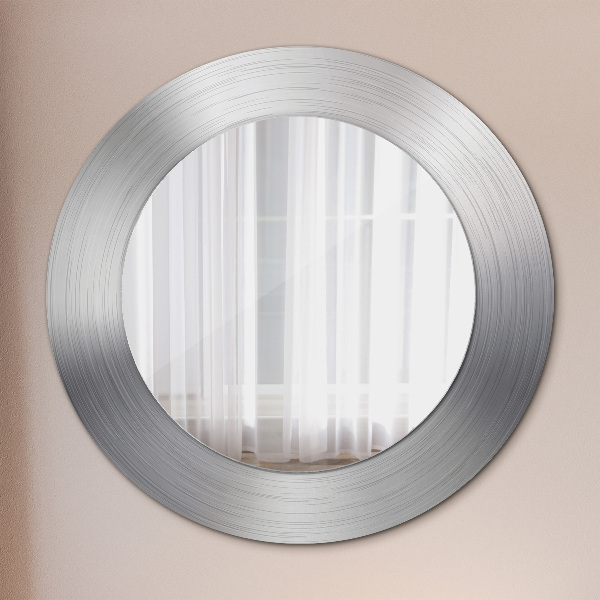 Round wall mirror design Shiny steel