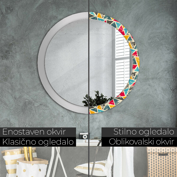 Circle decorative mirror Retro composition