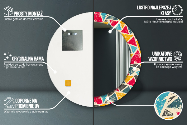 Circle decorative mirror Retro composition