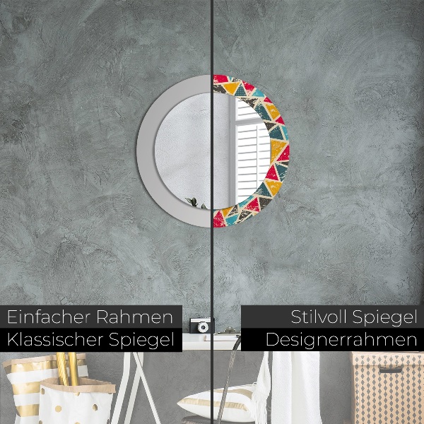 Circle decorative mirror Retro composition