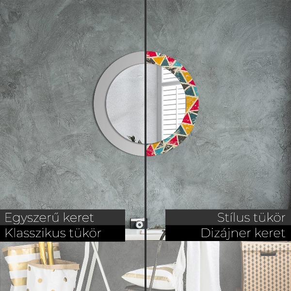 Circle decorative mirror Retro composition