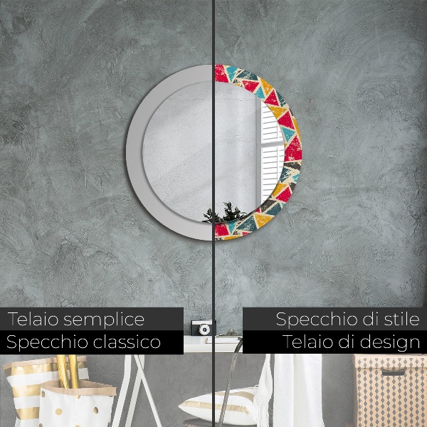 Circle decorative mirror Retro composition