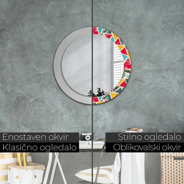 Circle decorative mirror Retro composition