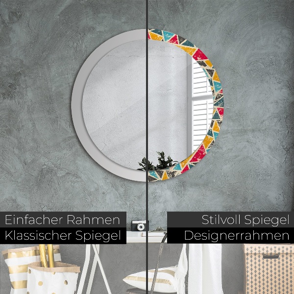 Circle decorative mirror Retro composition