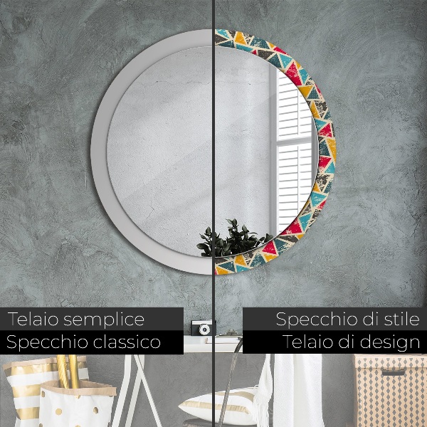 Circle decorative mirror Retro composition