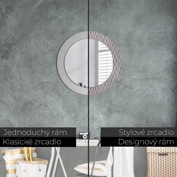 Circle decorative mirror Geometric dot pattern