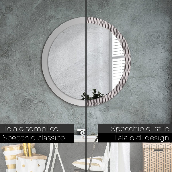 Circle decorative mirror Geometric dot pattern