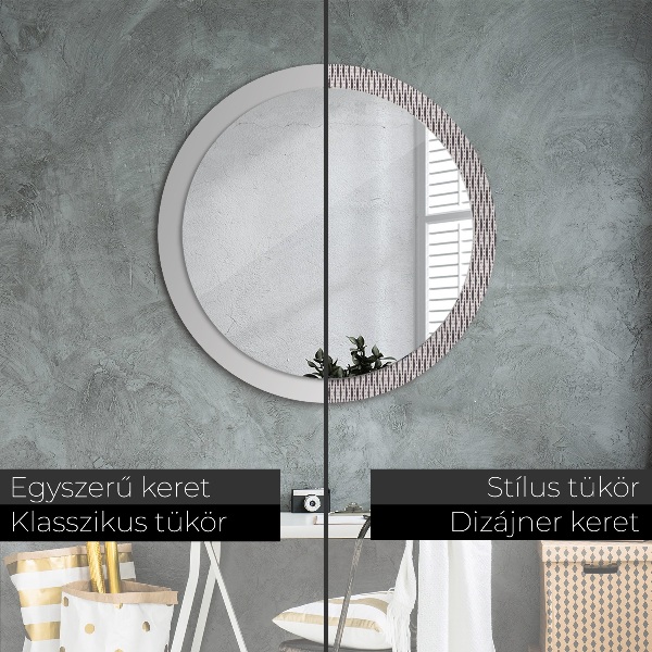 Circle decorative mirror Geometric dot pattern