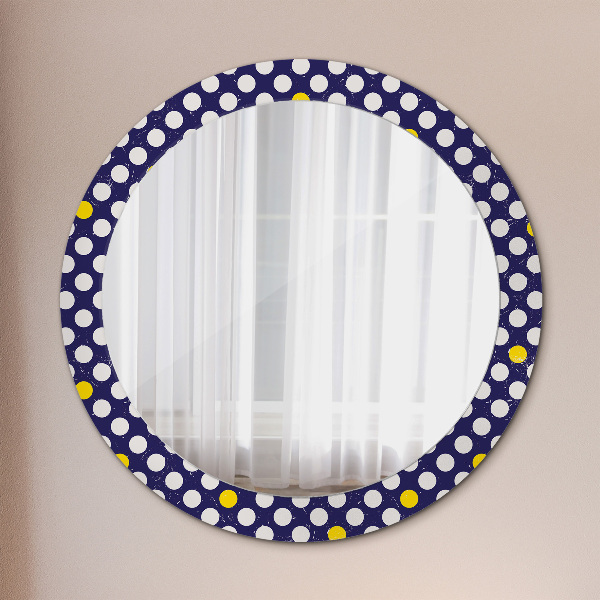 Ornate framed mirror Retro dots