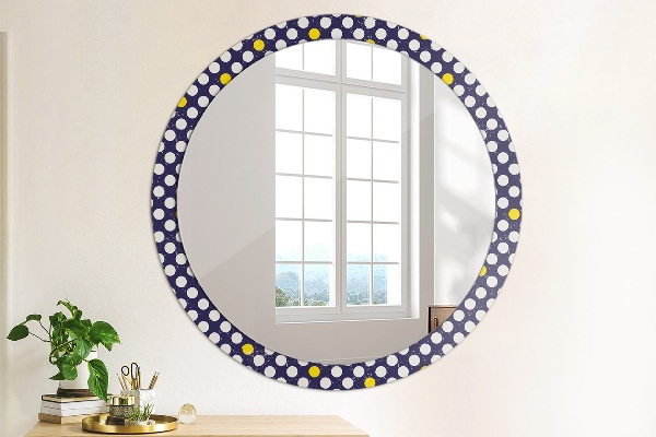 Ornate framed mirror Retro dots