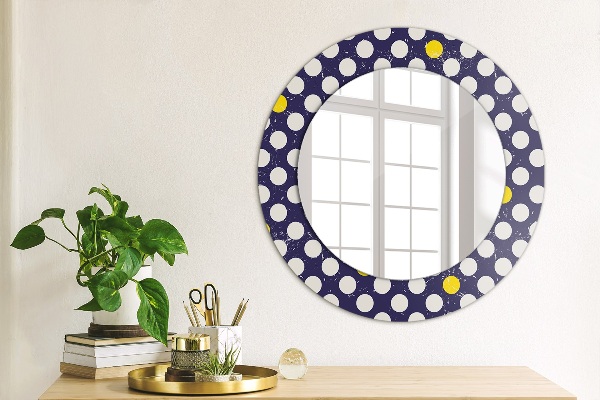 Ornate framed mirror Retro dots