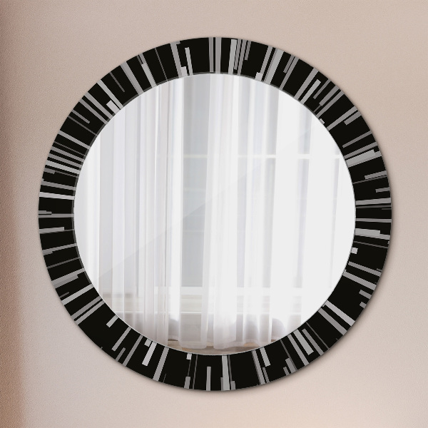 Round wall mirror design Radiant composition